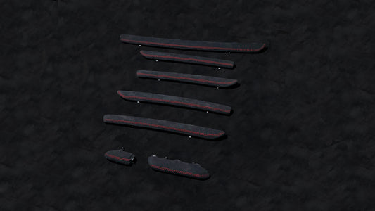 AUDI A3/S3/RS3 genuine Alcantara interior trim with red stitching