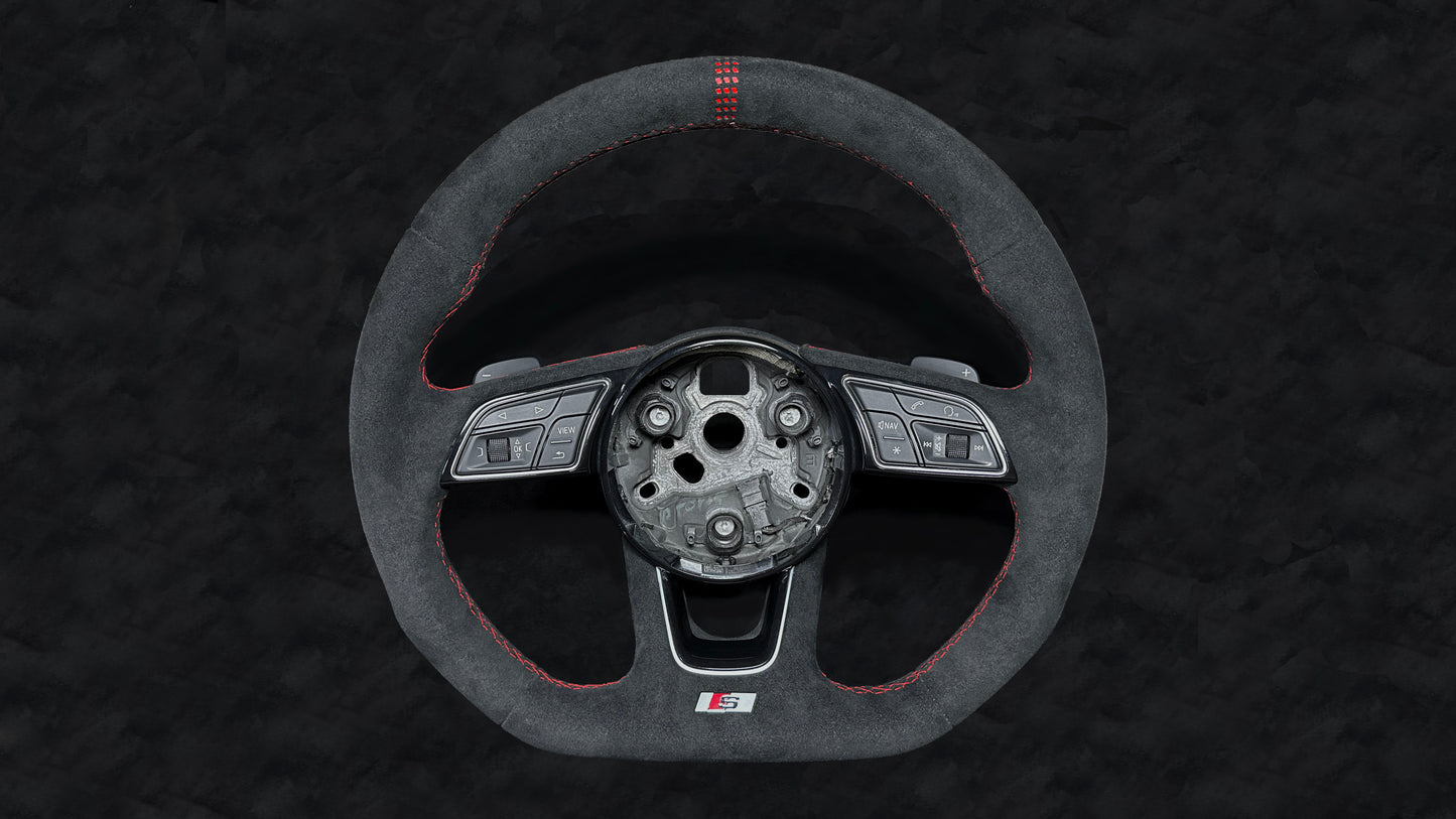 AUDI A4, S4, A5, S5 Steering Wheel - Red Stitching