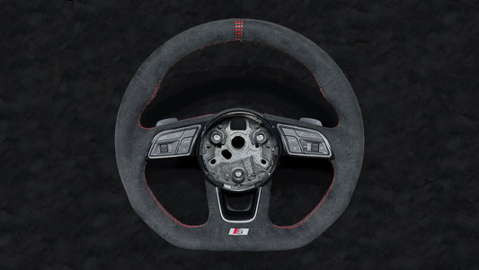 AUDI A4, S4, A5, S5 Steering Wheel - Red Stitching