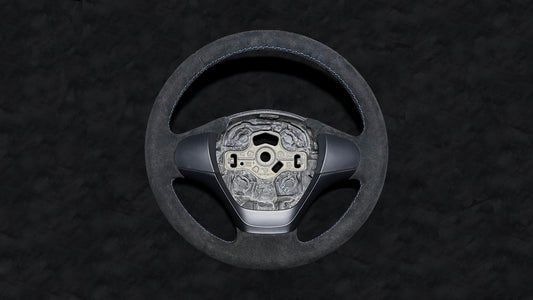 BMW 1 & 2 Series Alcantara Steering Wheel – Tricolor Stitching (F21, F22, F23)