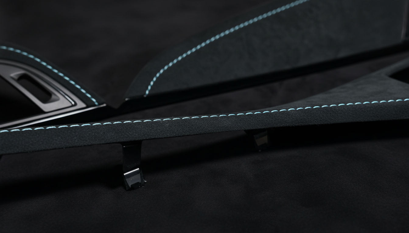 BMW 1, 2 Series Alcantara Interior Trim Combo – Light Blue Stitching (F20, F21, F22, F23, F87 Pre-LCI, LHD)