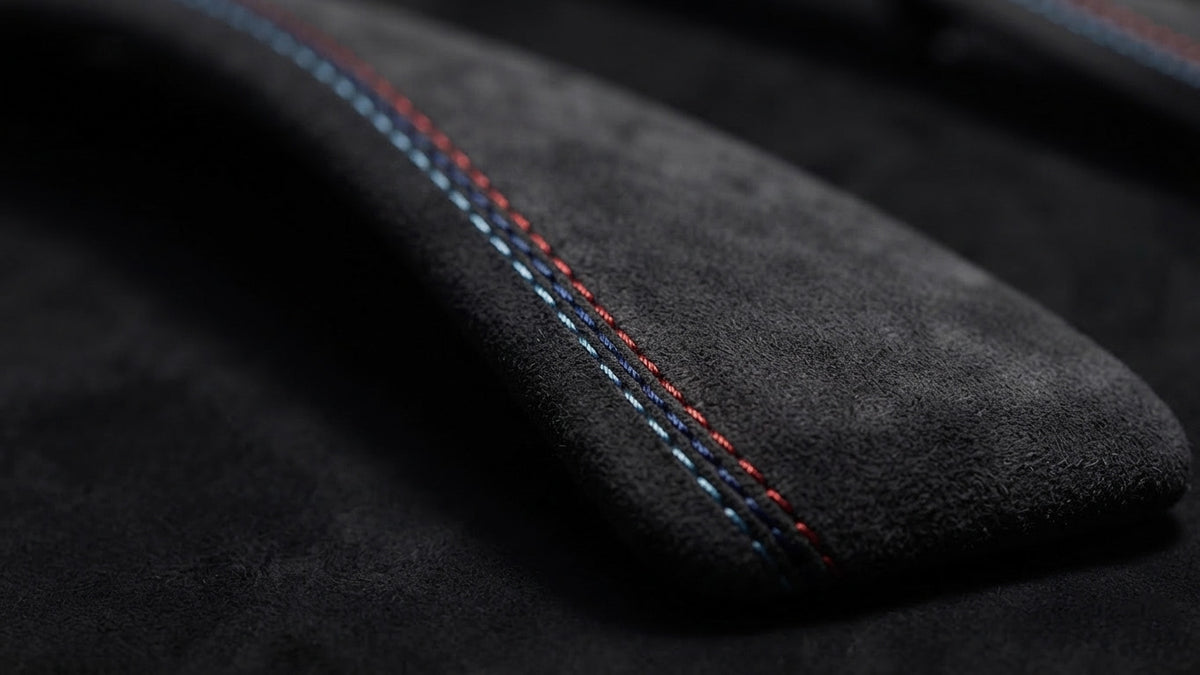 BMW F21 F22 F23 alcantara interior trim tricolor stitching