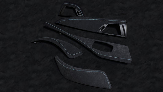 BMW 1er, 2er Alcantara-Innenausstattung – Dreifarbige Ziernähte (F20, F21, F22, F23 F87 Vor-Facelift, Linkslenker)