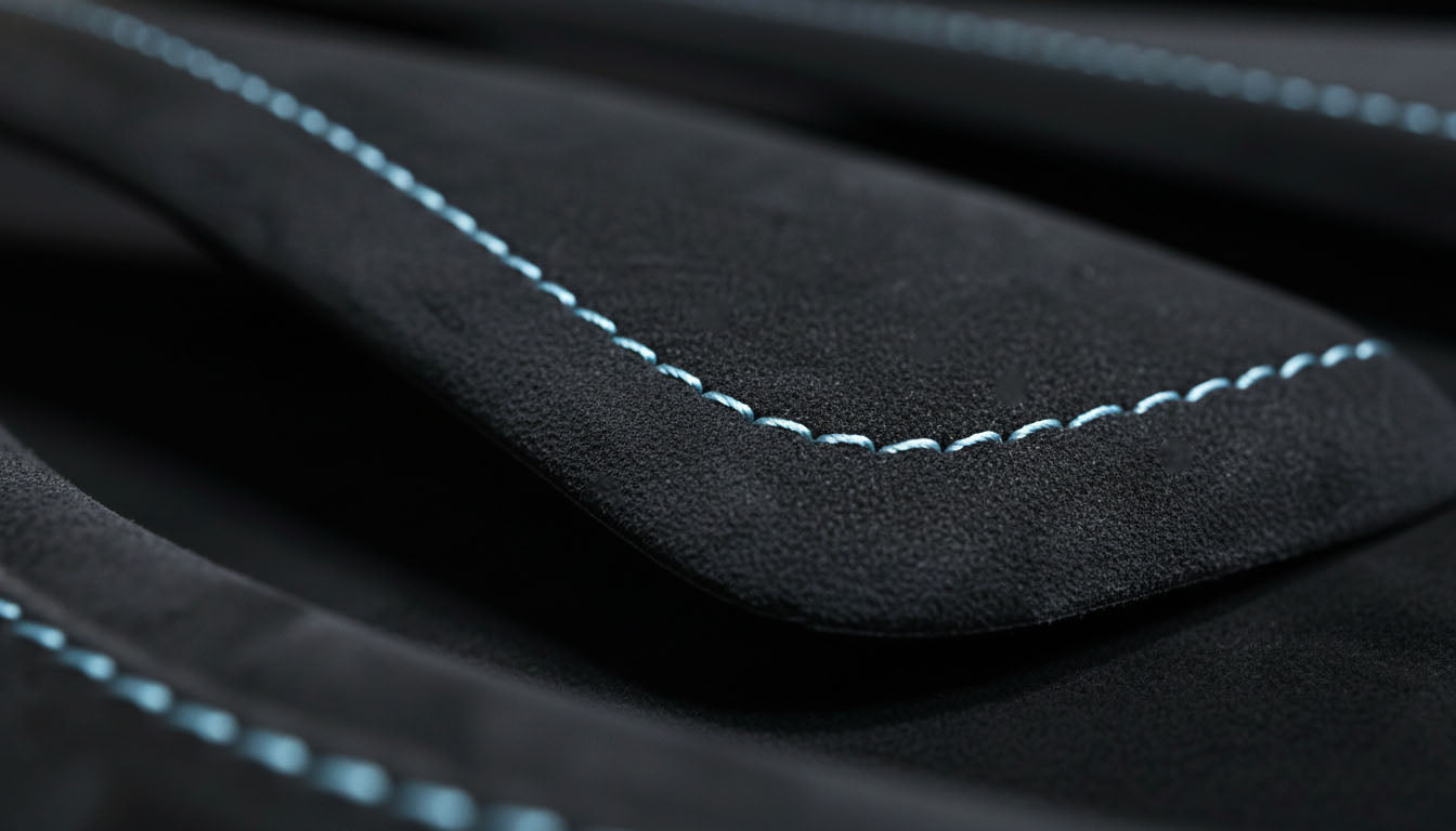 BMW 1, 2 Series Alcantara Interior Trim – Light Blue Stitching (F20, F21, F22, F23, F87 Pre-LCI, LHD)